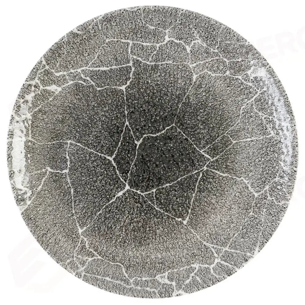 PIATTO PIANO COUPE 28.8 CM QUARTZ BLACK STUDIO PRINTS KINTSUGI REVERSE KRBKEV111 CHURCHILL - 9783016 - MEDRI