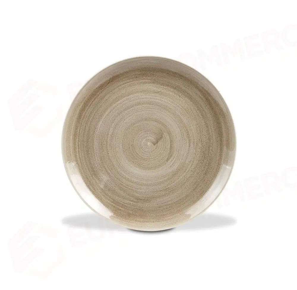 PIATTO PIANO COUPE 28,8 CM STONECAST PATINA ANTIQUE TAUPE PAATEV111 CHURCHILL - 9781238 - MEDRI