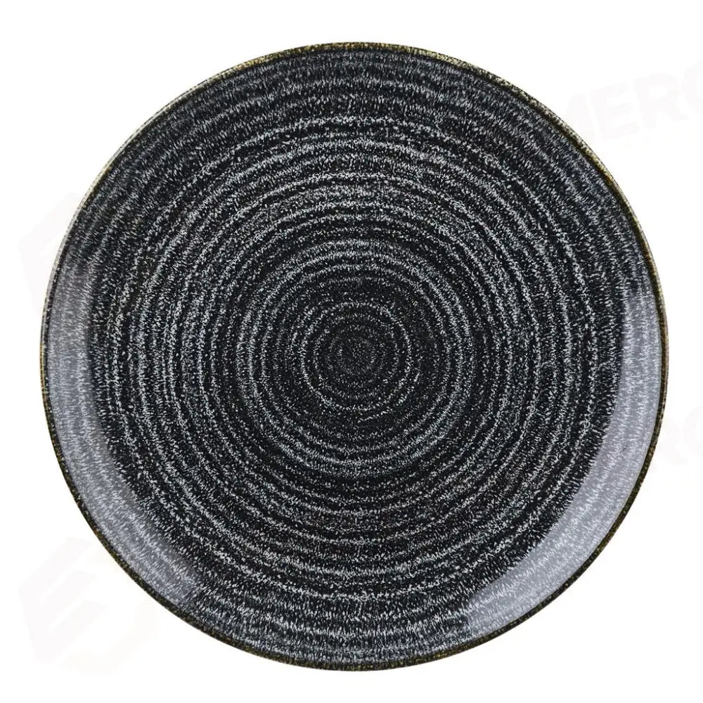 PIATTO PIANO COUPE 28,8 CM STUDIO PRINTS HOMESPUN CHARCOAL BLACK SPCBEV111 CHURCHILL - 9780832 - MEDRI