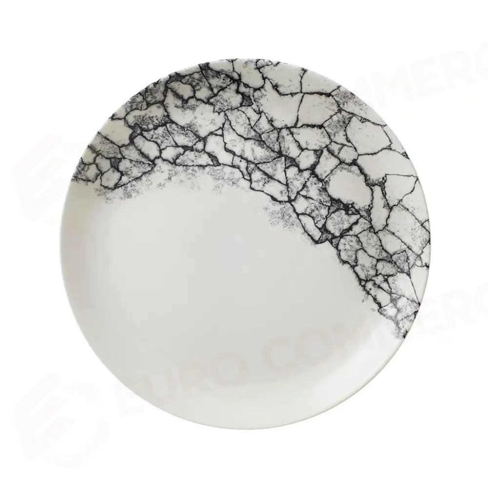 PIATTO PIANO COUPE 28.8 CM STUDIO PRINTS KINTSUGI ACCENTS QUARTZ BLACK KAQBEV111 CHURCHILL - 9782853 - MEDRI