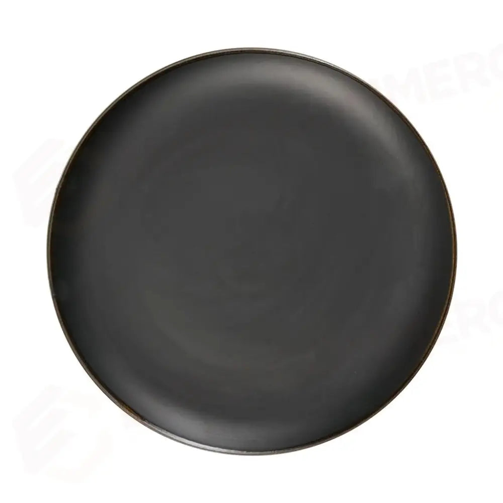 PIATTO PIANO COUPE 28 CM SATURNO GLOOMY NERO COSTA VERDE - 10260427 - MEDRI