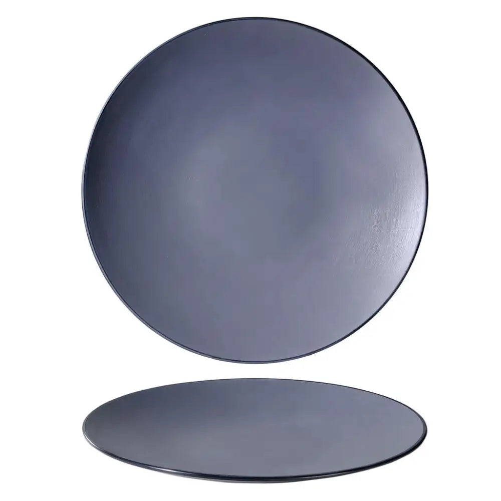 PIATTO PIANO COUPE 30 CM MELAMINA BICOLOR GREY/BLACK YML-126 MEDRI - 13170148 - MEDRI