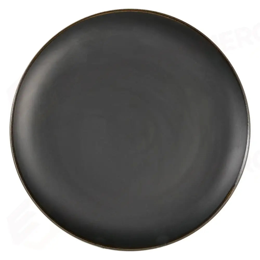 PIATTO PIANO COUPE 32 CM SATURNO GLOOMY NERO COSTA VERDE - 10260426 - MEDRI