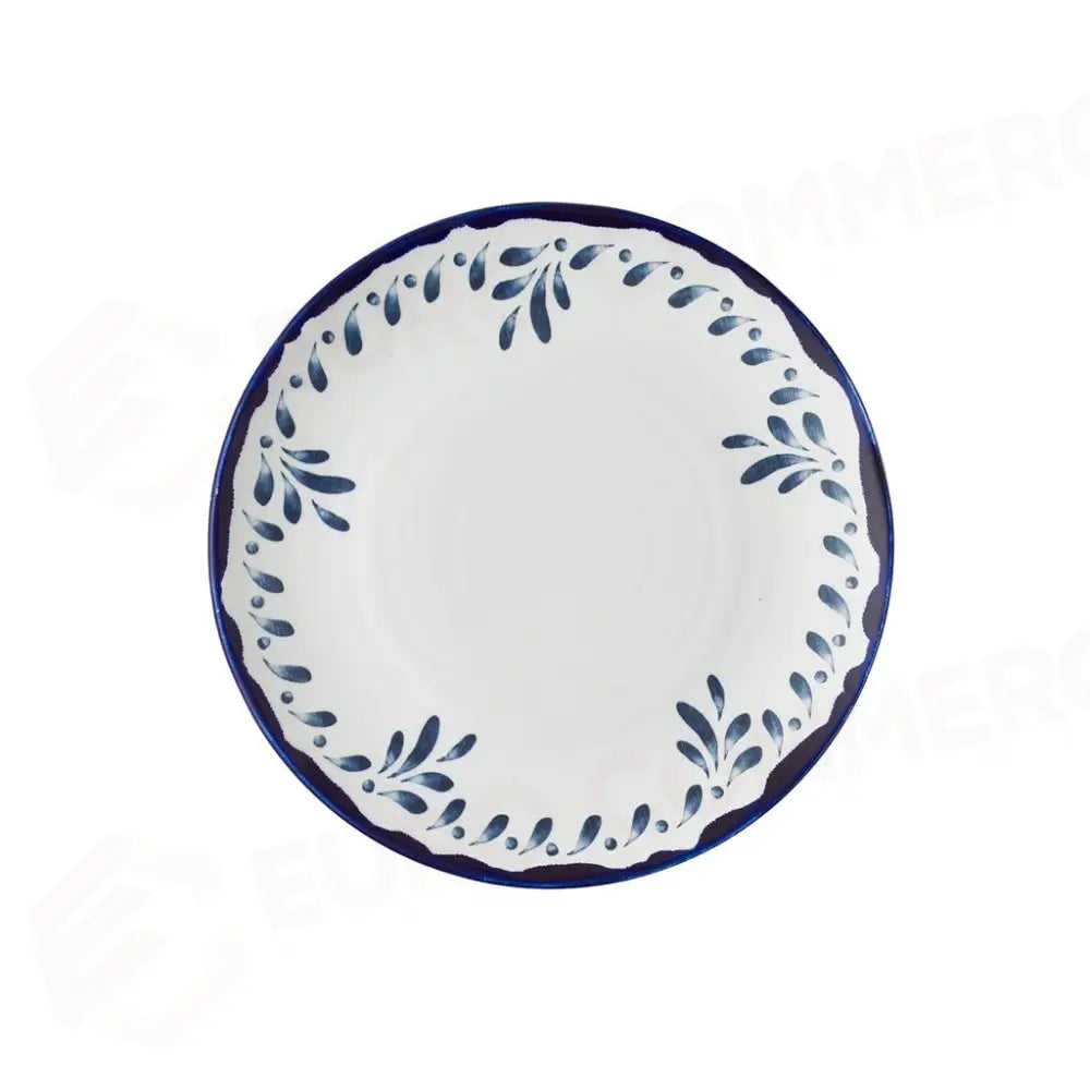 PIATTO PIANO COUPE ORGANIC 23 CM HARVEST MEDITERRANEAN BLUE MEIKDU231 DUDSON - 9782955 - MEDRI