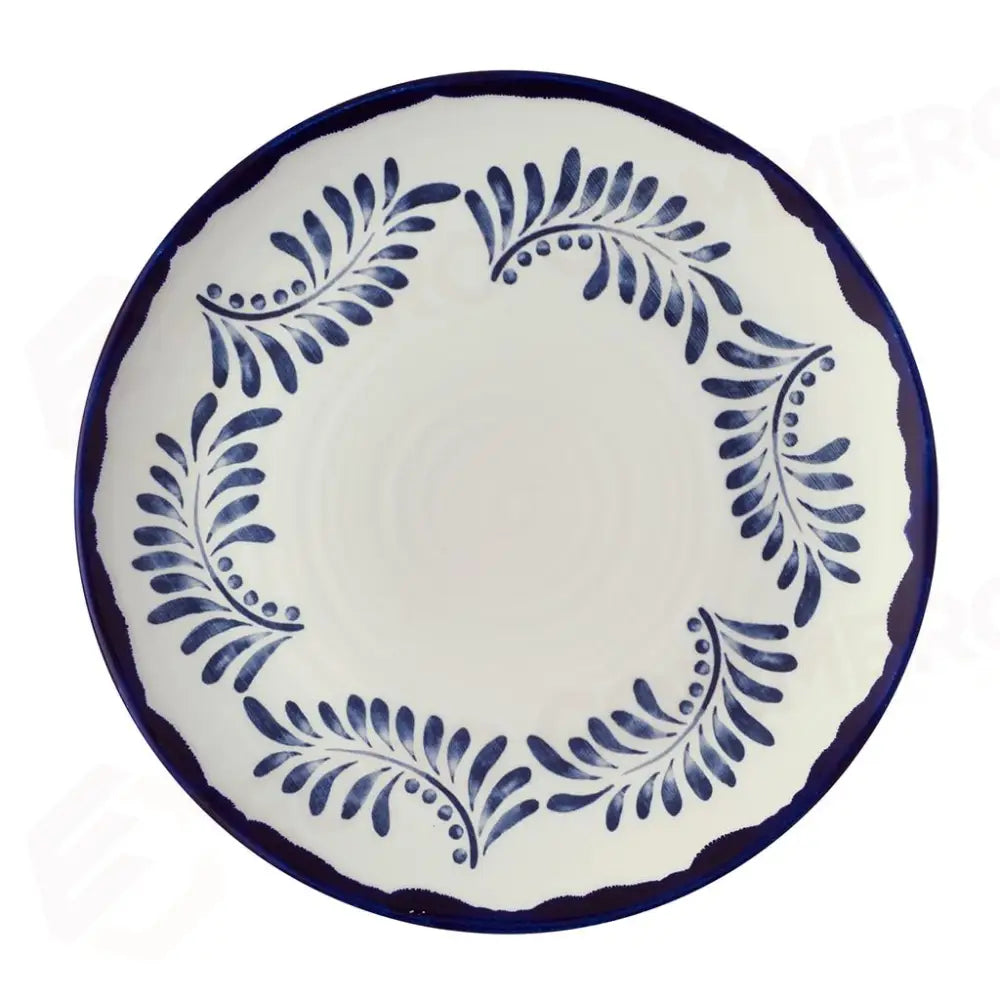 PIATTO PIANO COUPE ORGANIC 29 CM HARVEST MEDITERRANEAN BLUE MEIKDU291 DUDSON - 9782953 - MEDRI