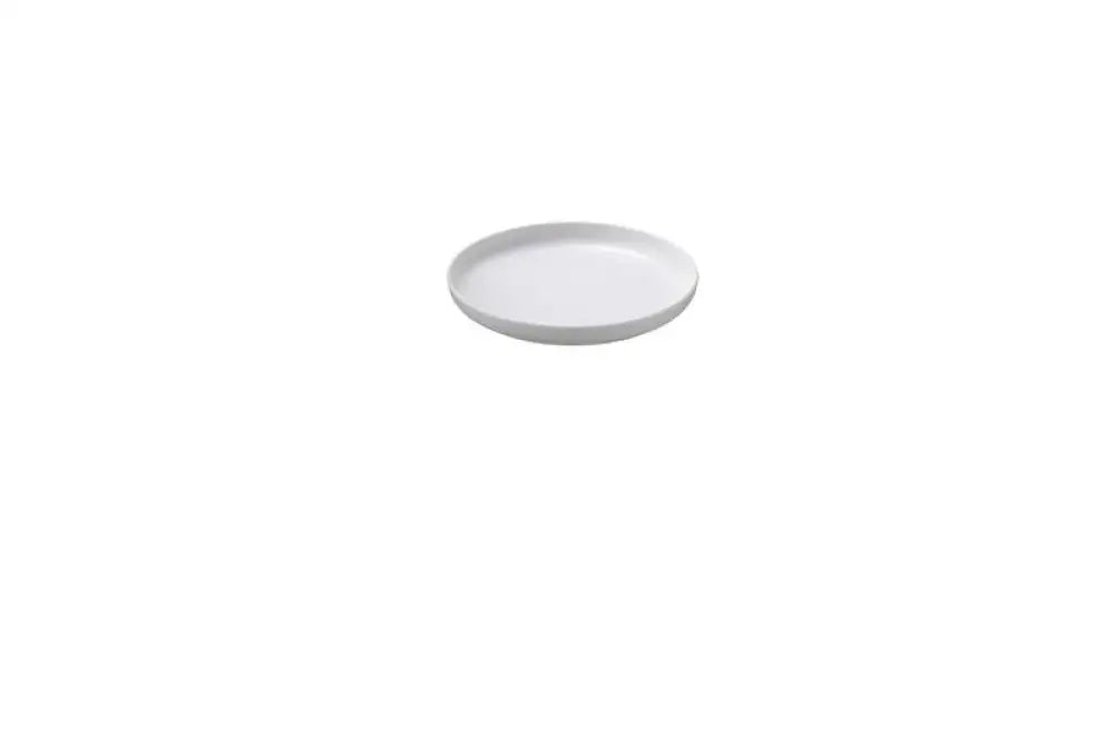 PIATTO PIANO IN MELAMINA BIANCO - 19X2 CM - T8074 - LEONE - MELAMINA BIANCA