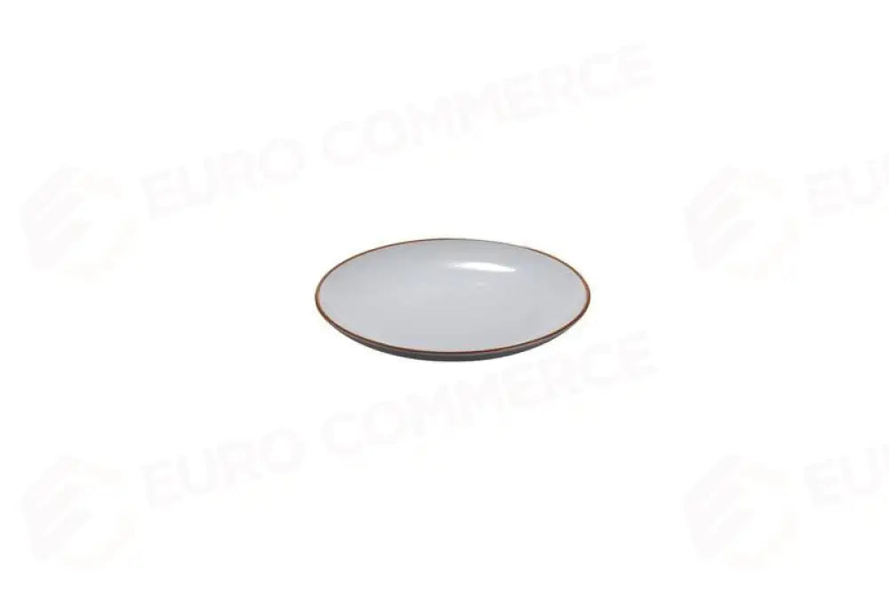 PIATTO PIANO IN RPET DIAM.CM.22X2,6H -1 PEZZO GRIGIO - 22X2,6 CM - N0006 - LEONE - RPET