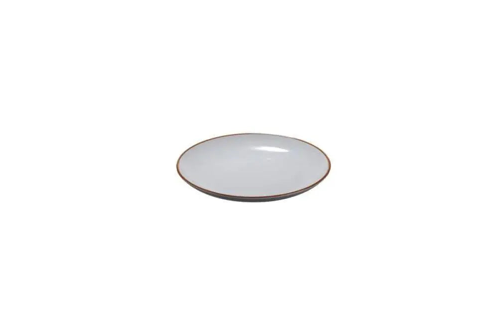 PIATTO PIANO IN RPET DIAM.CM.22X2,6H -1 PEZZO GRIGIO - 22X2,6 CM - N0006 - LEONE - RPET