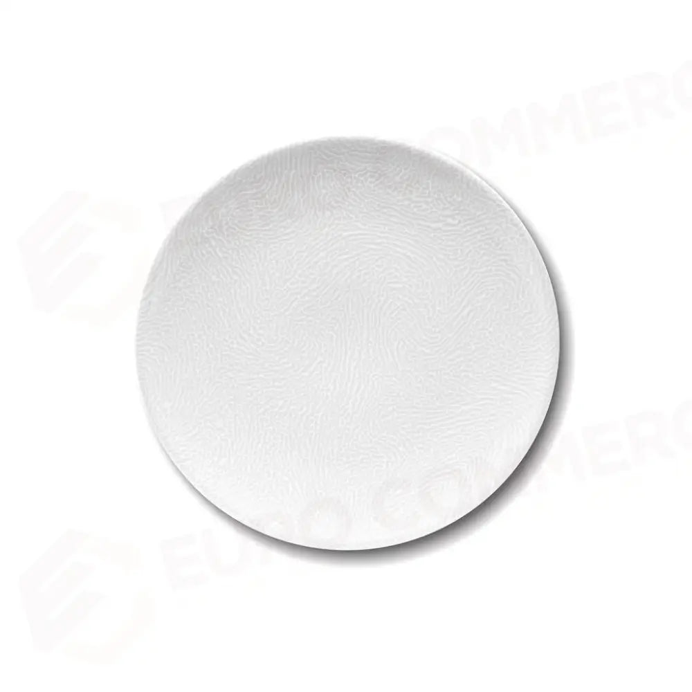 PIATTO PIANO SIVIGLIA 21 CM SEGMENTI BIANCO SATURNIA - 6030829 - MEDRI