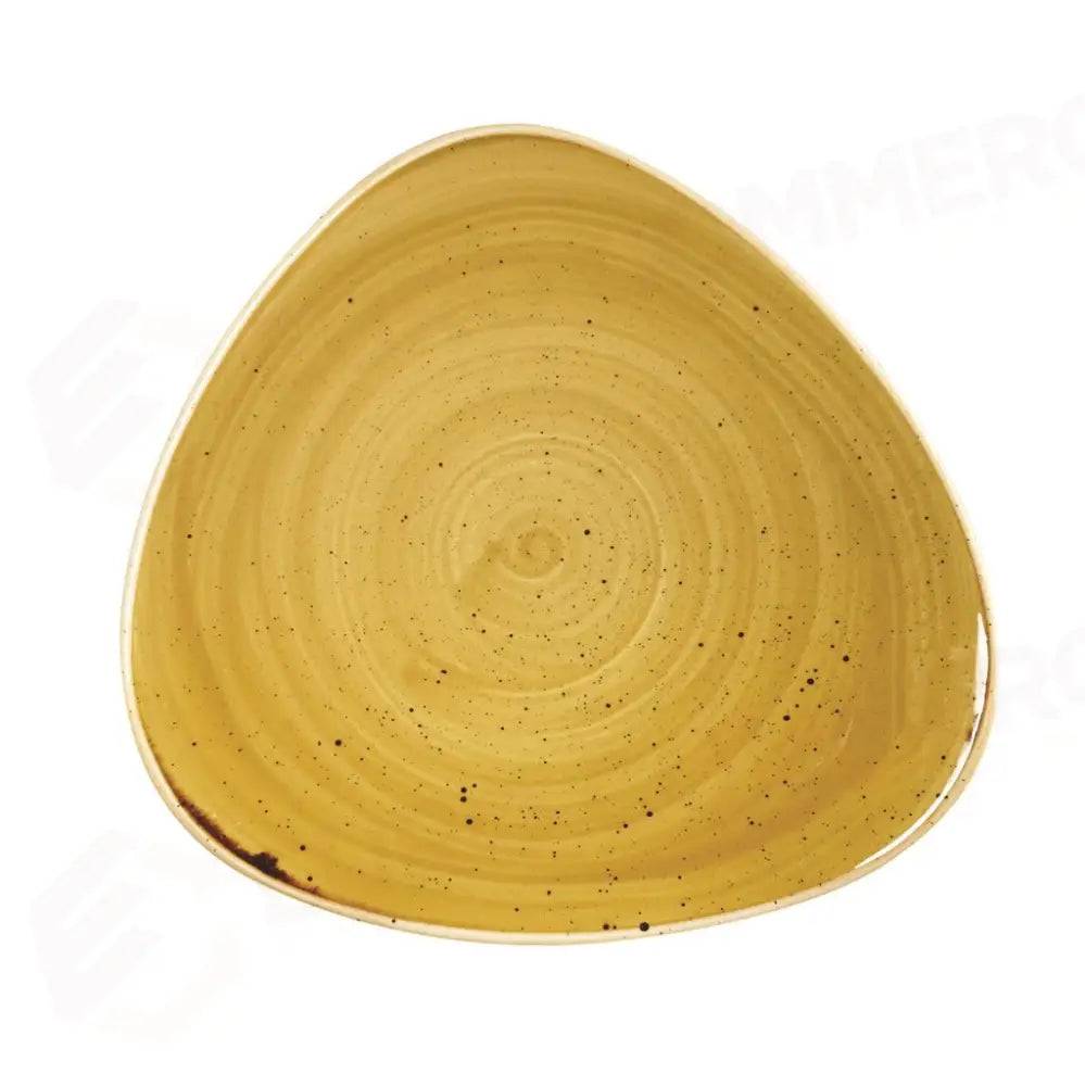 PIATTO PIANO TRIANGOLARE 19,2 CM STONECAST MUSTARD YELLOW SMSSTR71 CHURCHILL - 9780849 - MEDRI