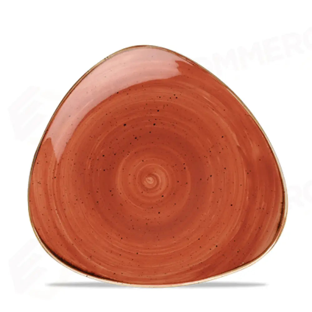 PIATTO PIANO TRIANGOLARE 19,2 CM STONECAST SPICED ORANGE SSOSTR71 CHURCHILL - 9781155 - MEDRI