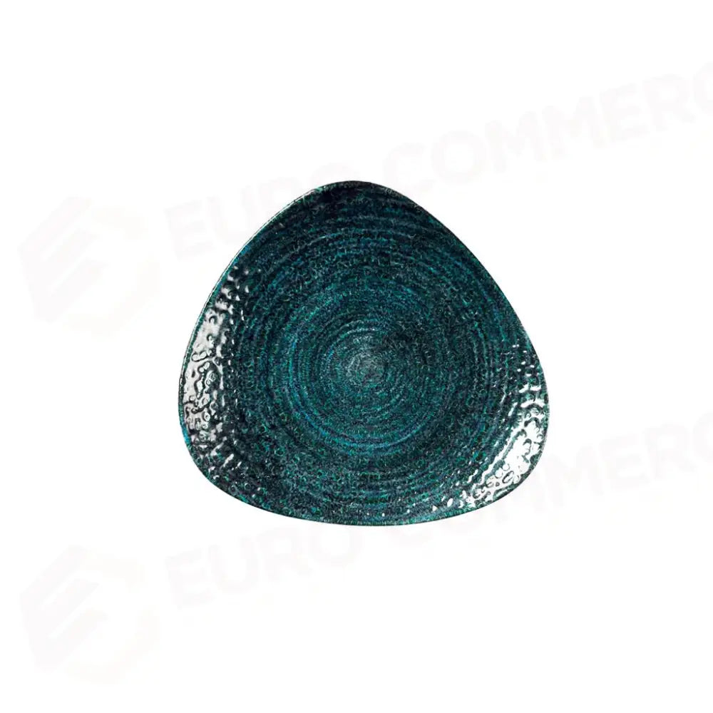 PIATTO PIANO TRIANGOLARE 19.2 CM STUDIO PRINTS HOMESPUN CHROMA MARINE HCBLTR71 CHURCHILL - 9782898 - MEDRI