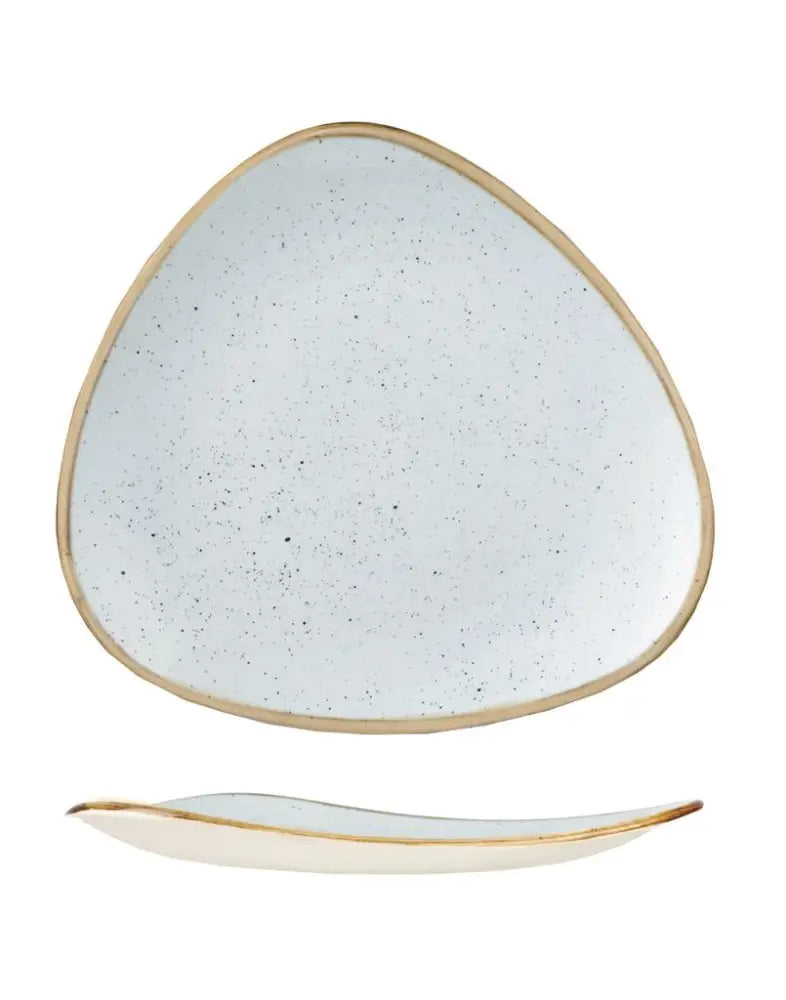 PIATTO PIANO TRIANGOLARE 22,9 CM STONECAST DUCK EGG BLUE SDESTR91 CHURCHILL - 9780714 - MEDRI
