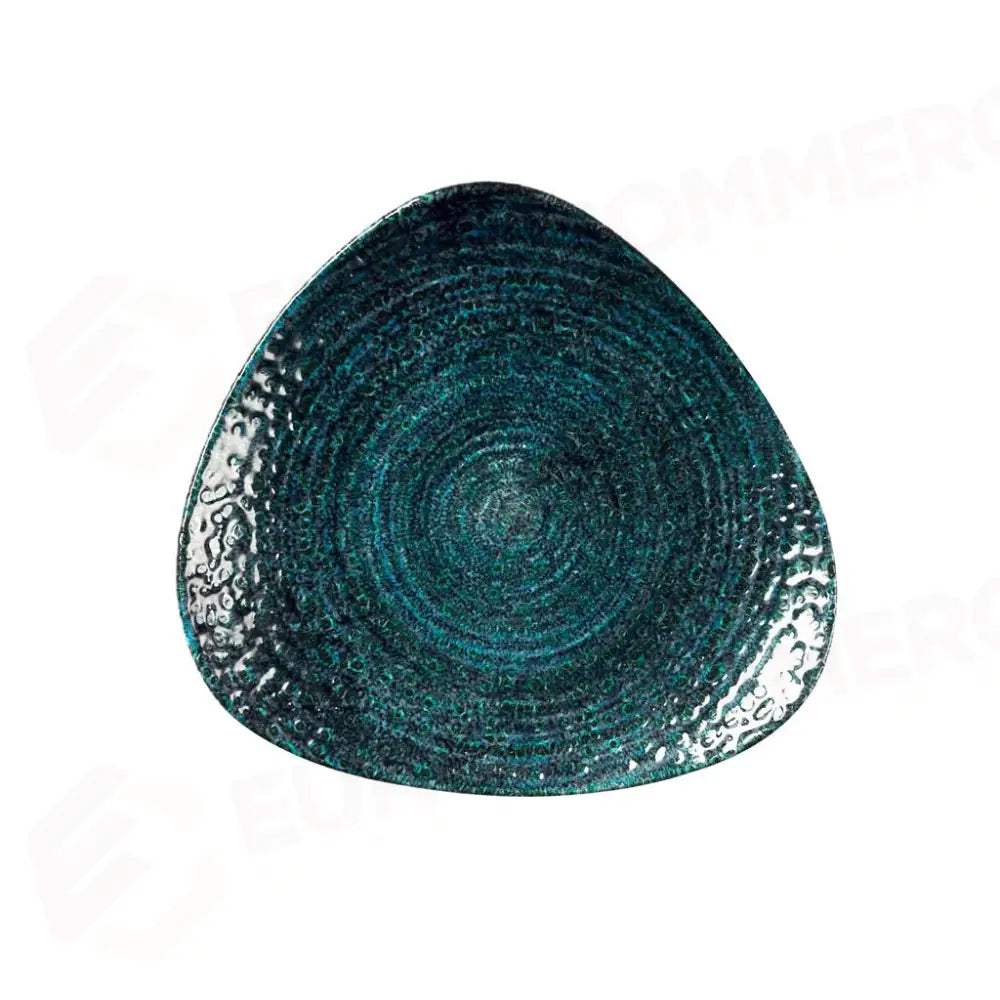 PIATTO PIANO TRIANGOLARE 23 CM STUDIO PRINTS HOMESPUN CHROMA MARINE HCBLTR91 CHURCHILL - 9782897 - MEDRI