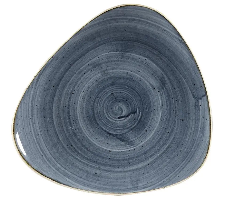 PIATTO PIANO TRIANGOLARE 26,5 CM STONECAST BLUEBERRY SBBSTR101 CHURCHILL - 9781077 - MEDRI