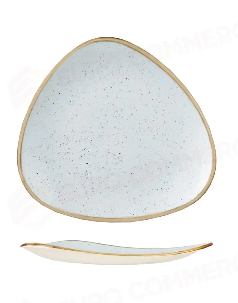 PIATTO PIANO TRIANGOLARE 31,1 CM STONECAST DUCK EGG BLUE SDESTR121 CHURCHILL - 9780712 - MEDRI
