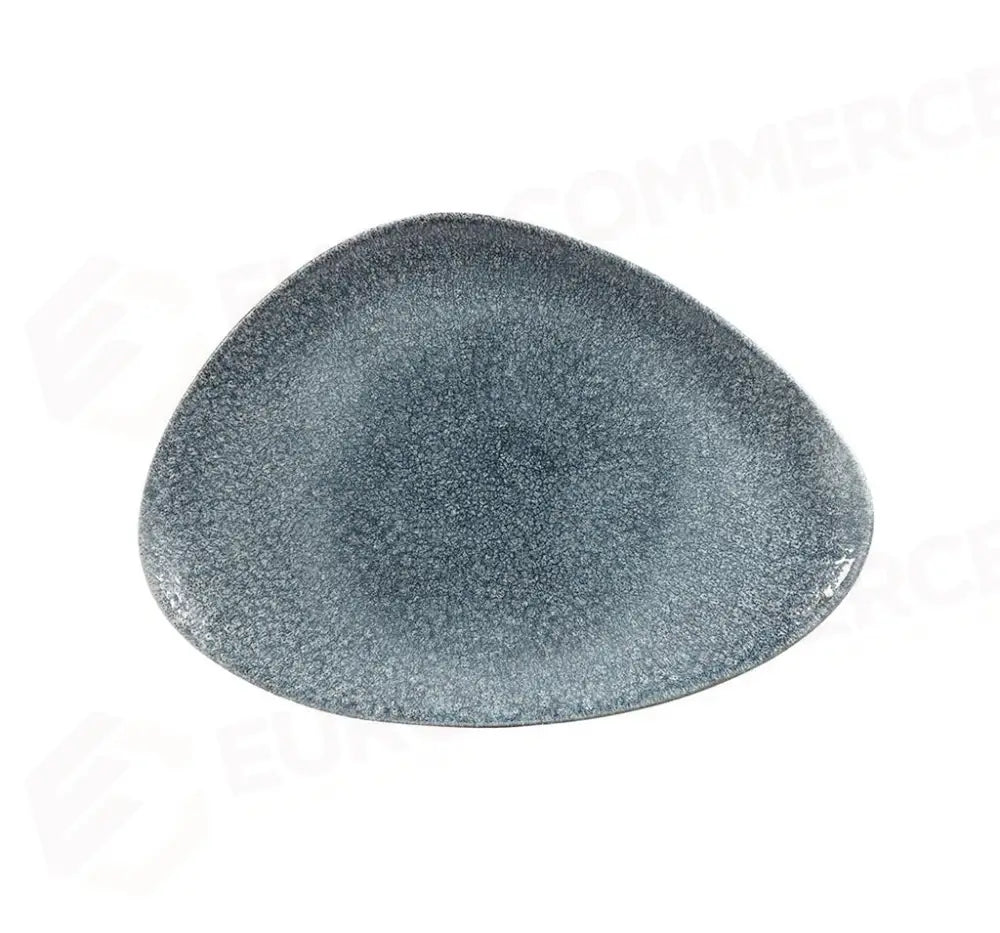 PIATTO PIANO TRIANGOLARE 35.5X18.8 CM STUDIO PRINTS RAKU TOPAZ BLUE RKTBTC351 CHURCHILL - 9781182 - MEDRI