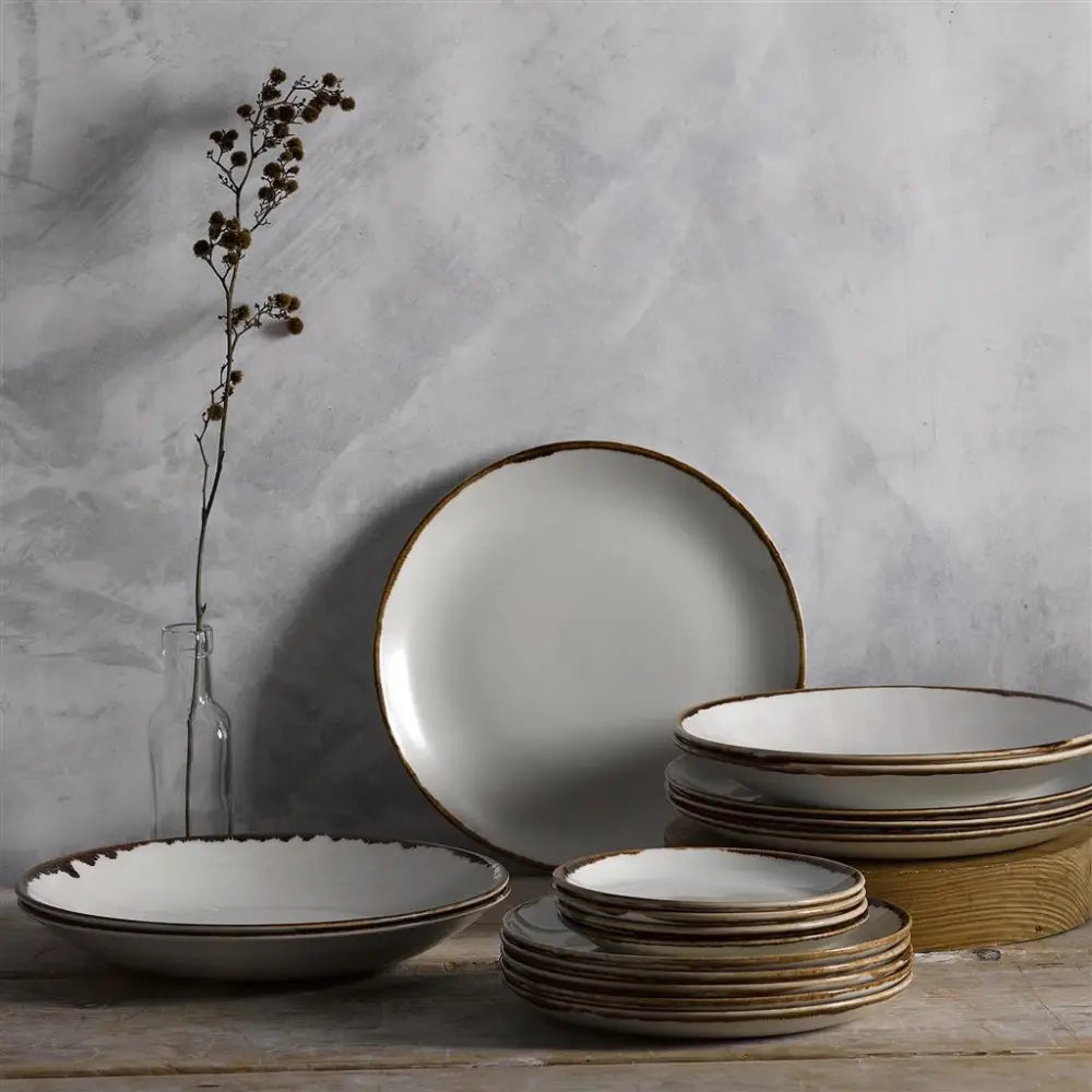 PIATTO PIANO WALLED 21 CM HARVEST NATURAL HVNAWP211 DUDSON - 9782466 - MEDRI