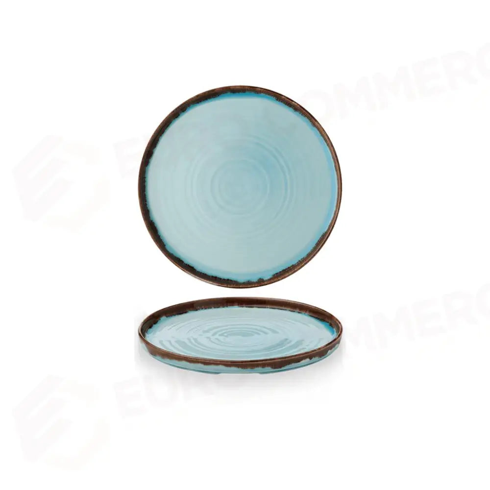 PIATTO PIANO WALLED 21 CM HARVEST TURQUOISE HVTQWP211 DUDSON - 9782504 - MEDRI