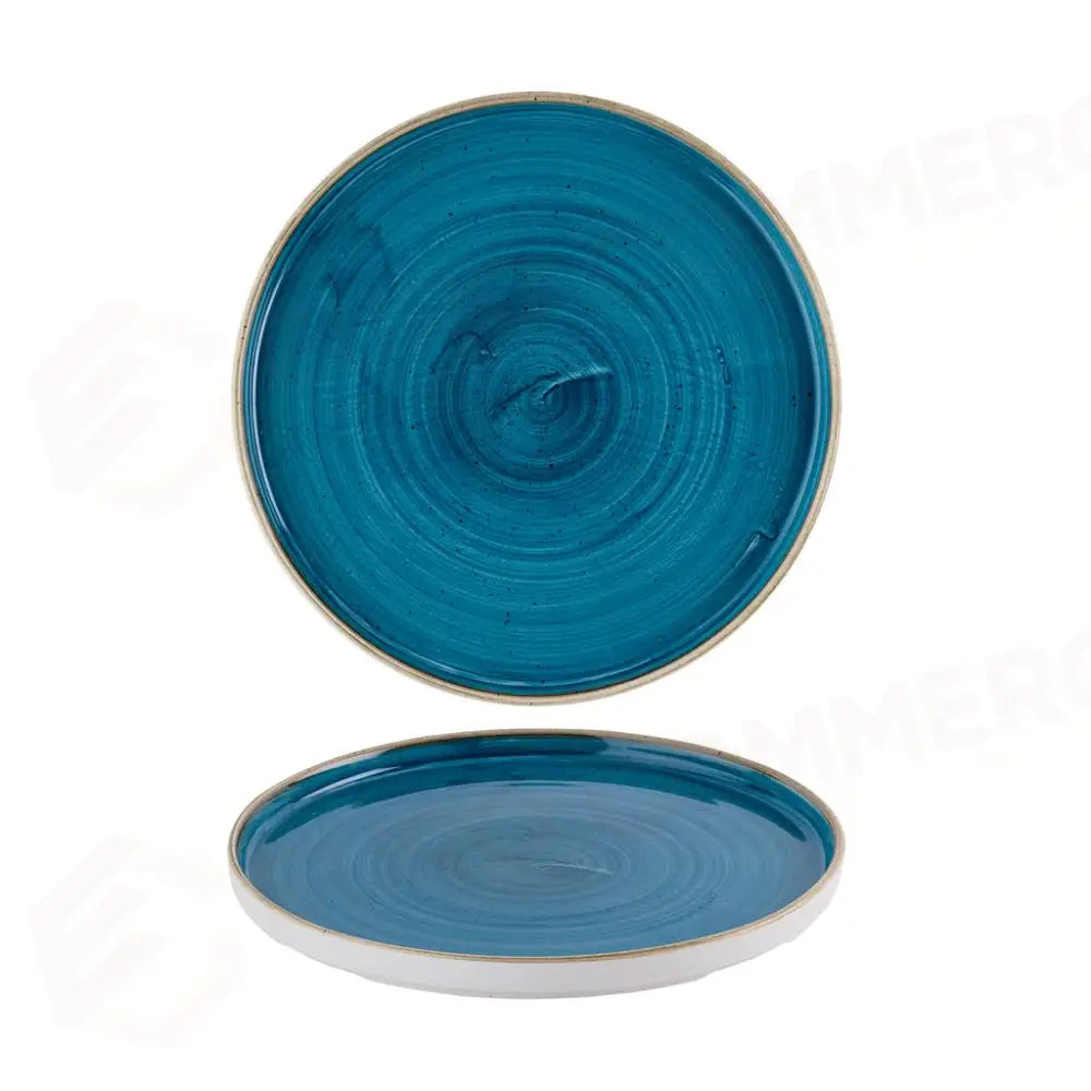 PIATTO PIANO WALLED 21 CM JAVA BLUE STONECAST SNTSWP211 CHURCHILL - 9783238 - MEDRI
