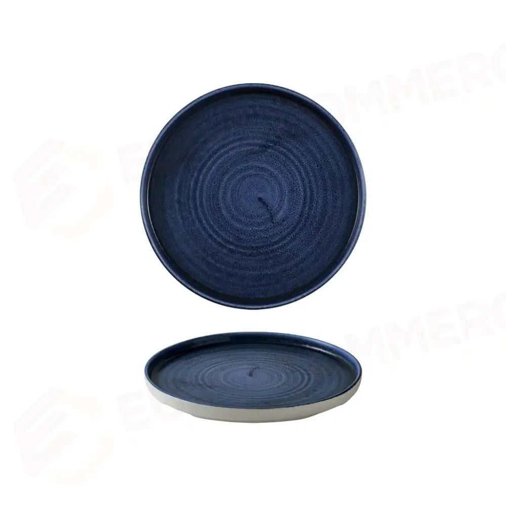 PIATTO PIANO WALLED 21 CM STONECAST PLUME ULTRAMARINE PLULWP211 CHURCHILL - 9782595 - MEDRI