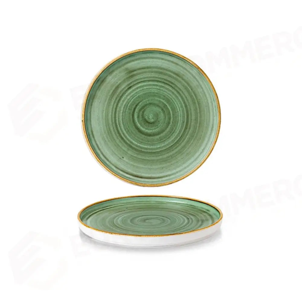 PIATTO PIANO WALLED 21 CM STONECAST SAMPHIRE GREEN SSGSWP211 CHURCHILL - 9782200 - MEDRI