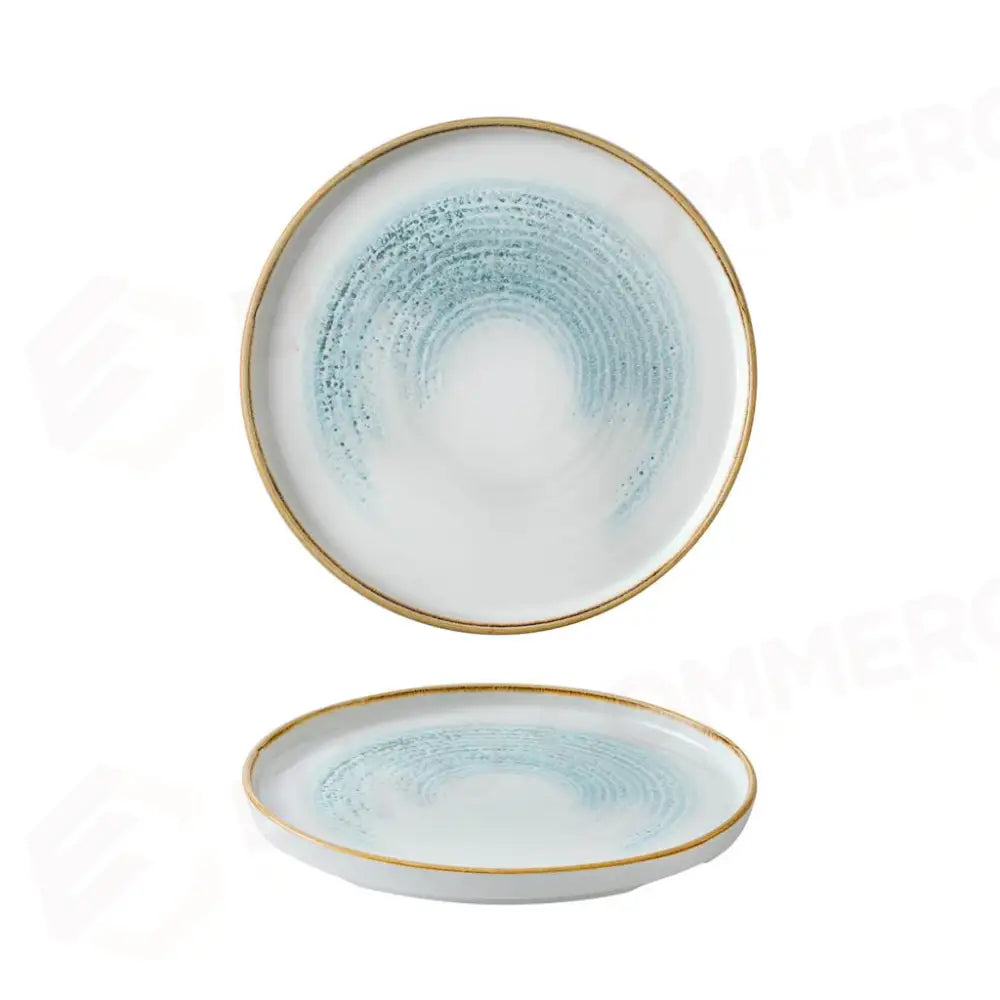 PIATTO PIANO WALLED 21 CM STUDIO PRINTS HOMESPUN ACCENTS AQUAMARINE HAAMWP211 CHURCHILL - 9782886 - MEDRI