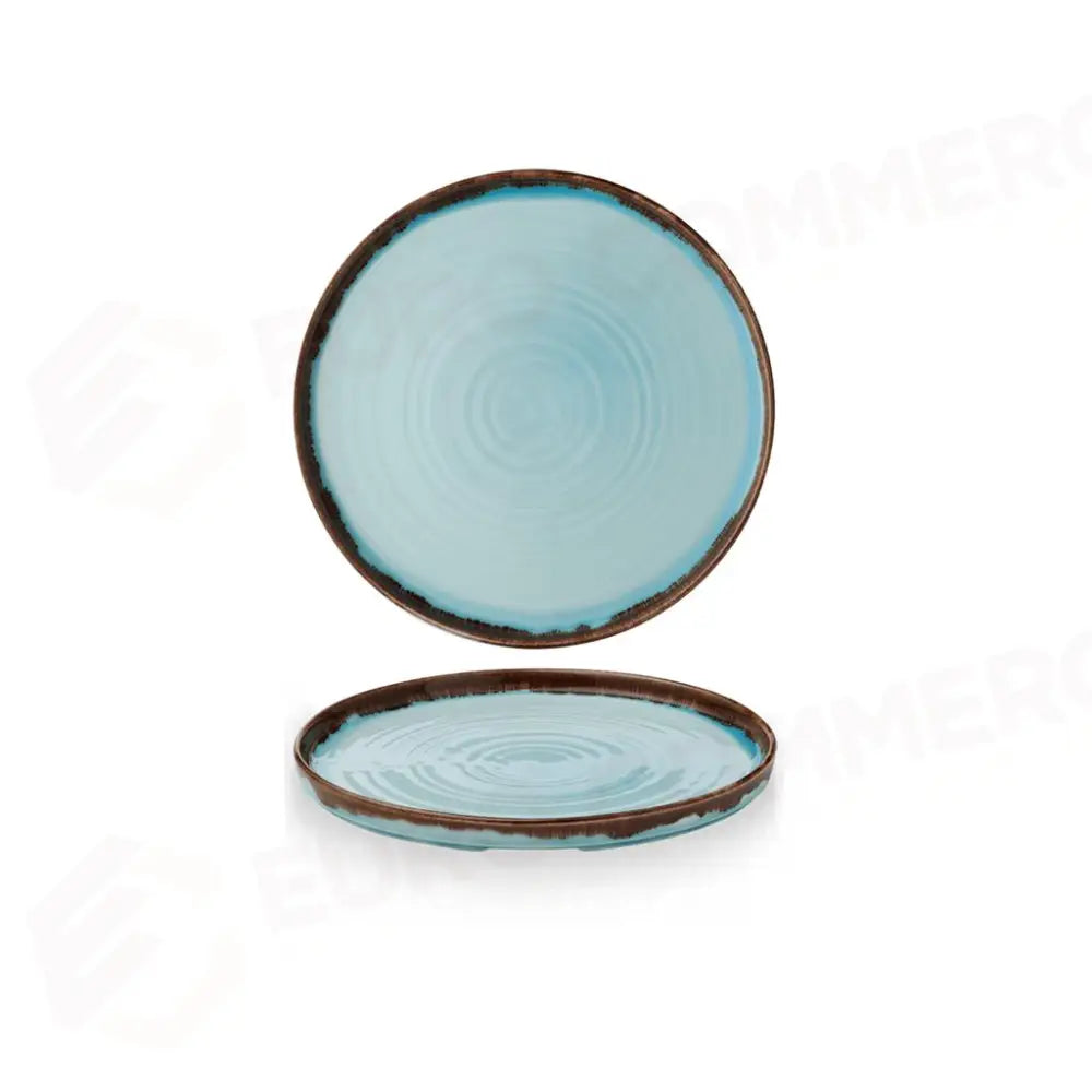 PIATTO PIANO WALLED 26 CM HARVEST TURQUOISE HVTQWP261 DUDSON - 9782503 - MEDRI