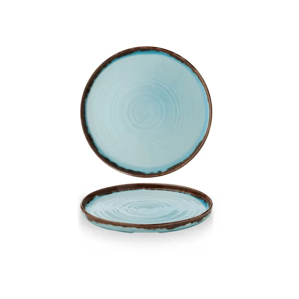 PIATTO PIANO WALLED 26 CM HARVEST TURQUOISE HVTQWP261 DUDSON - 9782503 - MEDRI
