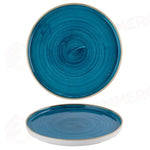 PIATTO PIANO WALLED 26 CM JAVA BLUE STONECAST SNTSWP261 CHURCHILL - 9783284 - MEDRI