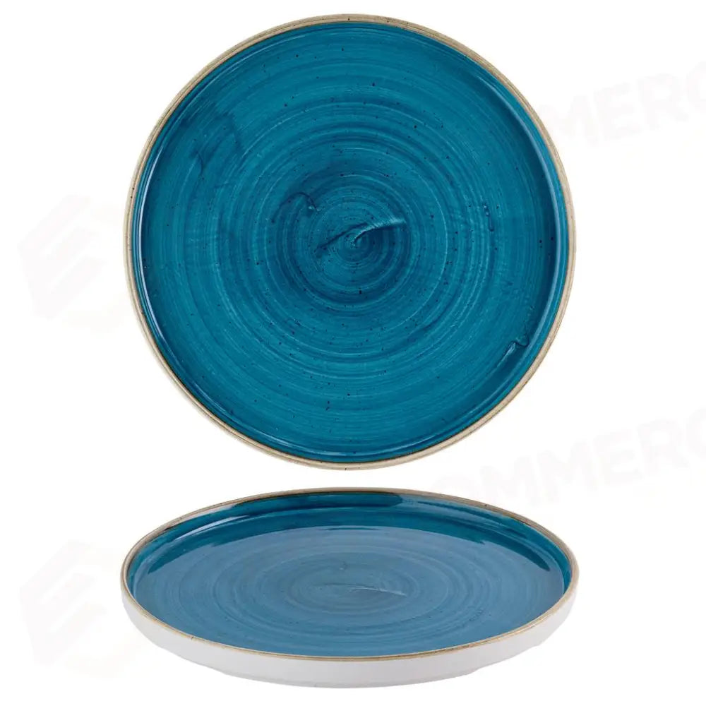 PIATTO PIANO WALLED 26 CM JAVA BLUE STONECAST SNTSWP261 CHURCHILL - 9783284 - MEDRI