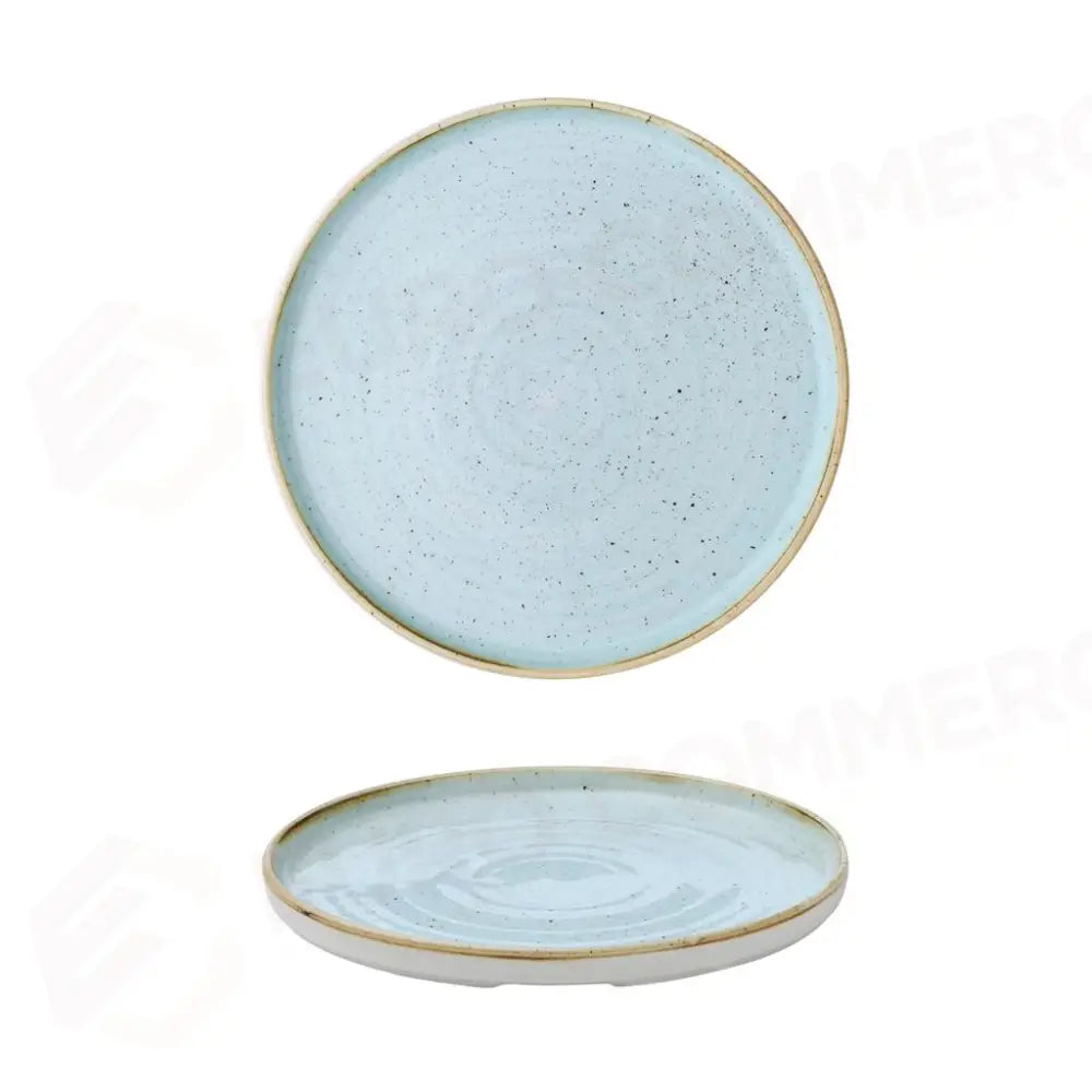 PIATTO PIANO WALLED 26 CM STONECAST DUCK EGG BLUE SDESWP261 CHURCHILL - 9782614 - MEDRI