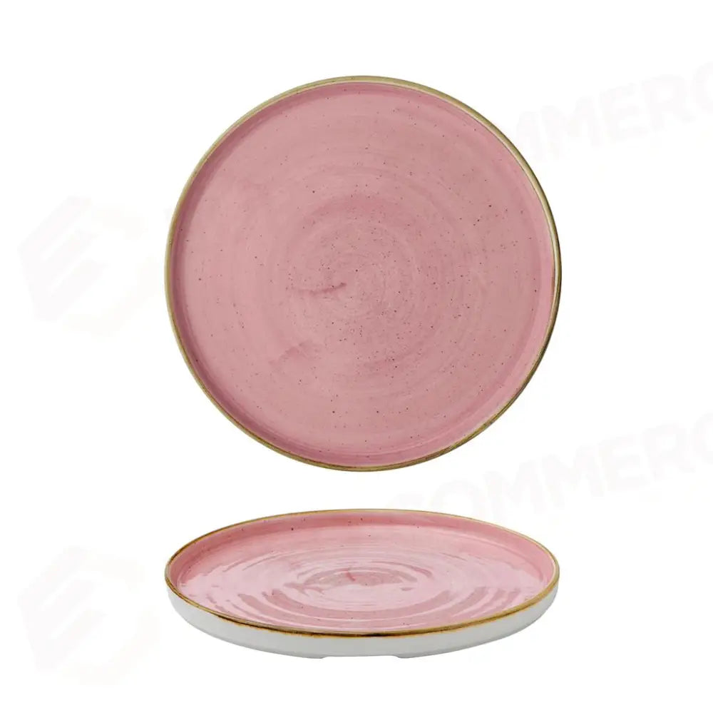 PIATTO PIANO WALLED 26 CM STONECAST PETAL PINK SPPSWP261 CHURCHILL - 9782615 - MEDRI