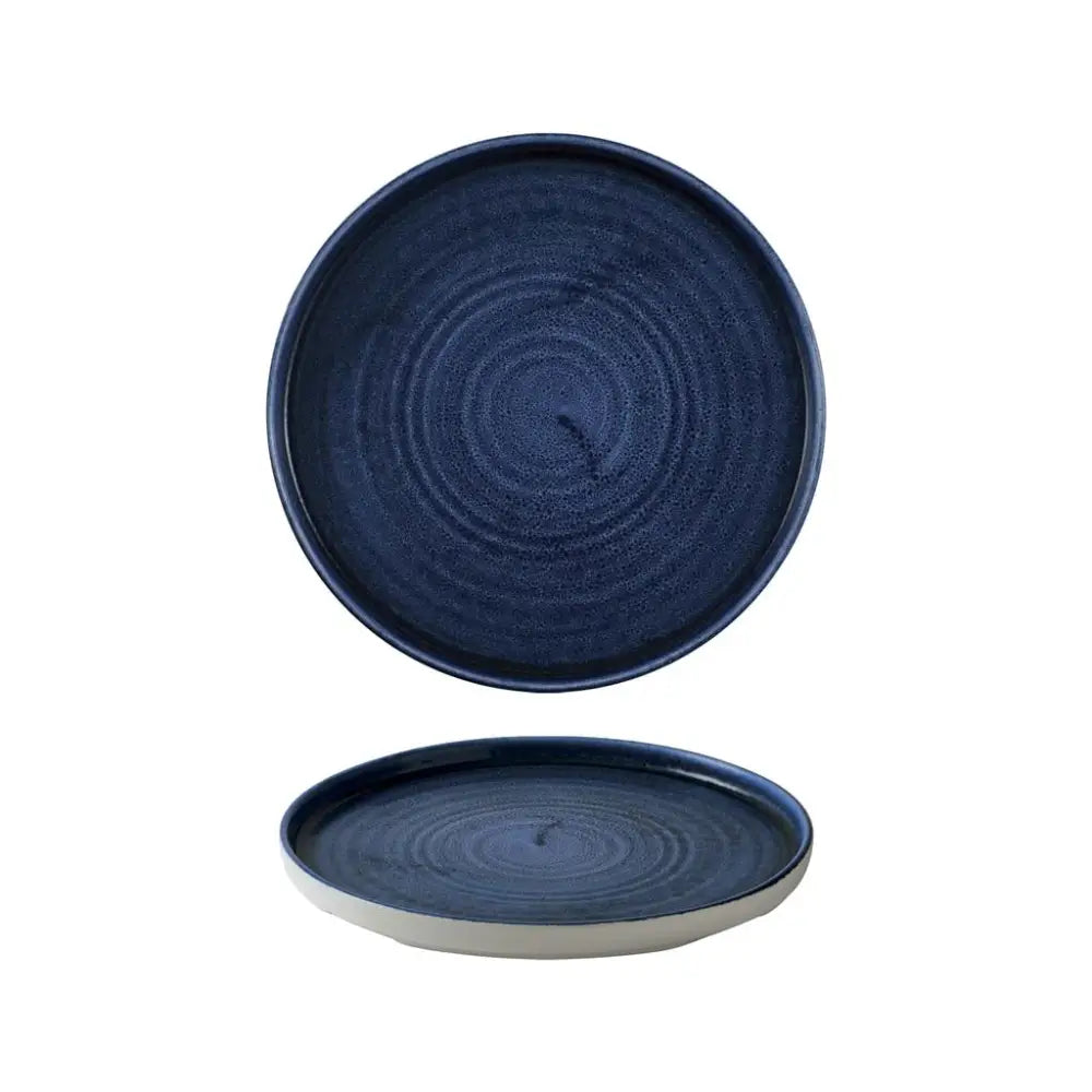 PIATTO PIANO WALLED 26 CM STONECAST PLUME ULTRAMARINE PLULWP261 CHURCHILL - 9782594 - MEDRI