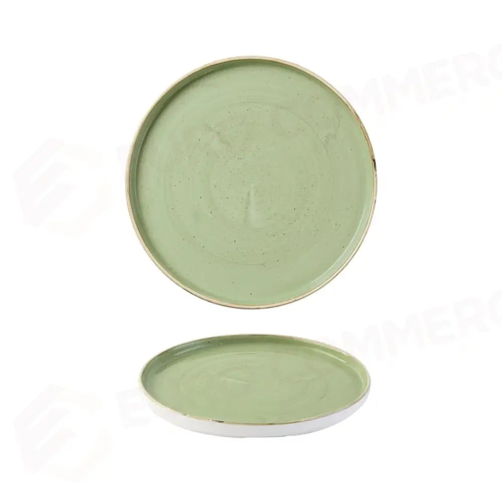 PIATTO PIANO WALLED 26 CM STONECAST SAGE GREEN SSASWP261 CHURCHILL - 9782913 - MEDRI