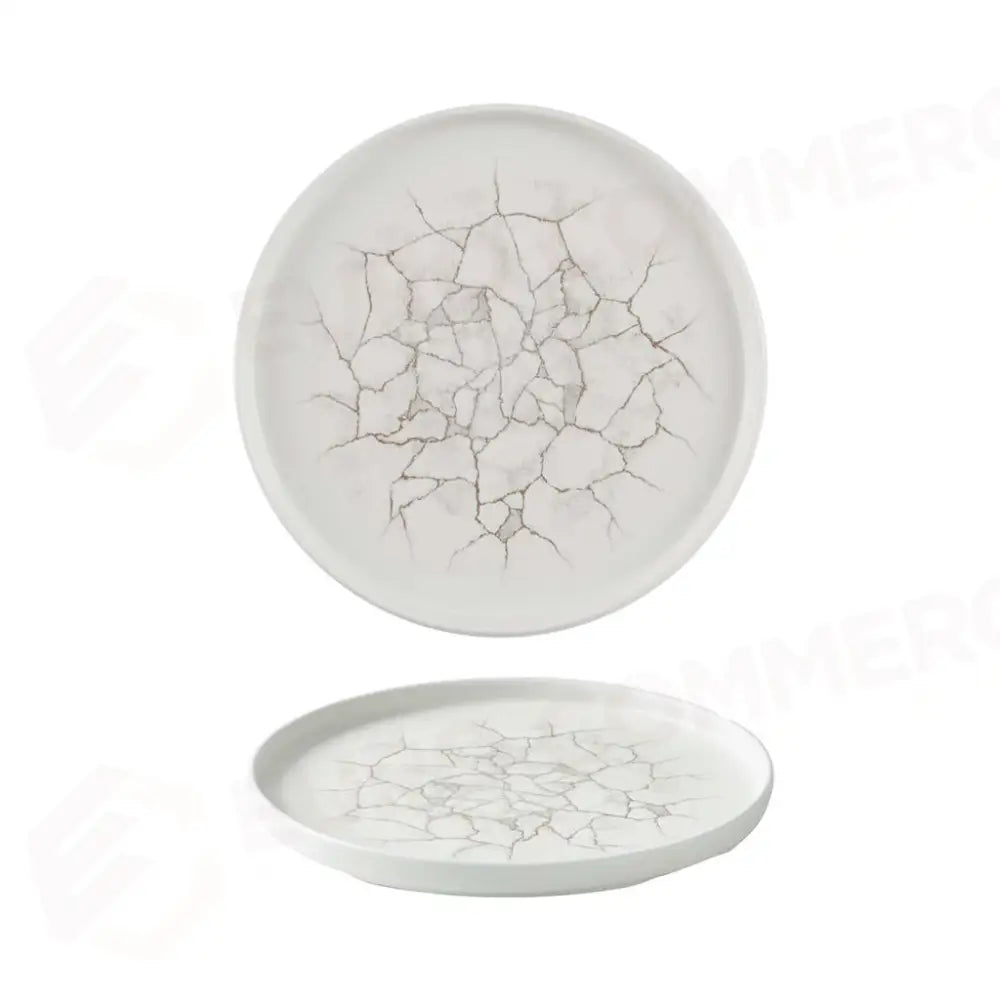 PIATTO PIANO WALLED 26 CM STUDIO PRINTS KINTSUGI AGATE GREY KTAGWP261 CHURCHILL - 9782585 - MEDRI