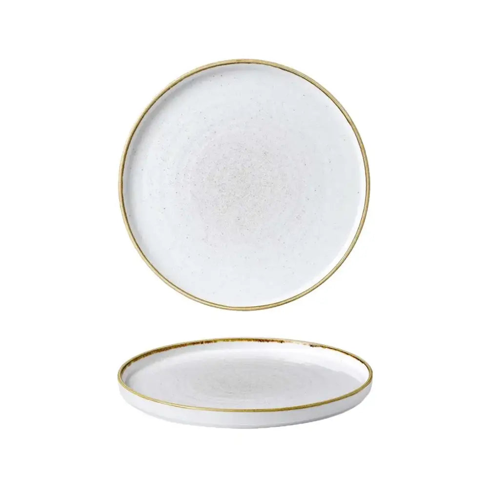 PIATTO PIANO WALLED 28 CM STONECAST BARLEY WHITE SWHSWP281 CHURCHILL - 9781921 - MEDRI
