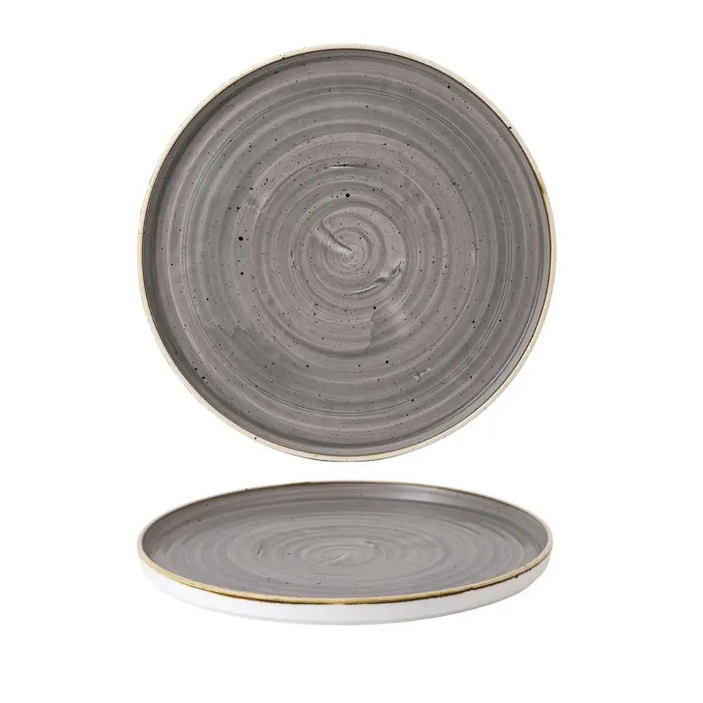 PIATTO PIANO WALLED 28 CM STONECAST PEPPERCORN GREY SPGSWP281 CHURCHILL - 9781924 - MEDRI
