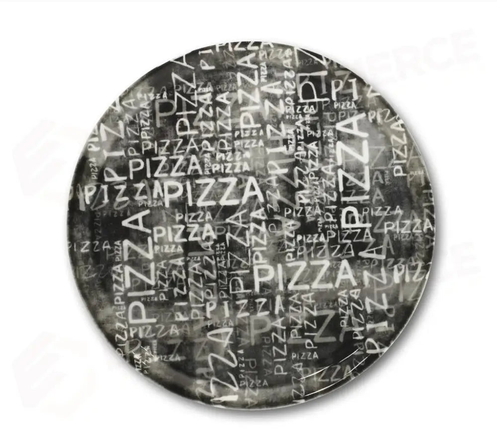 PIATTO PIZZA 31 CM NAPOLI BLACK & WHITE Z70 SATURNIA - 6030761 - MEDRI