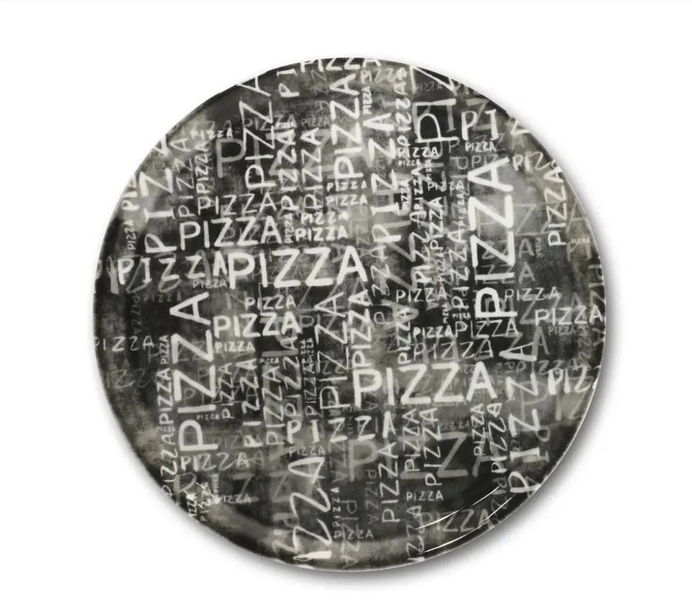 PIATTO PIZZA 31 CM NAPOLI BLACK & WHITE Z70 SATURNIA - 6030761 - MEDRI