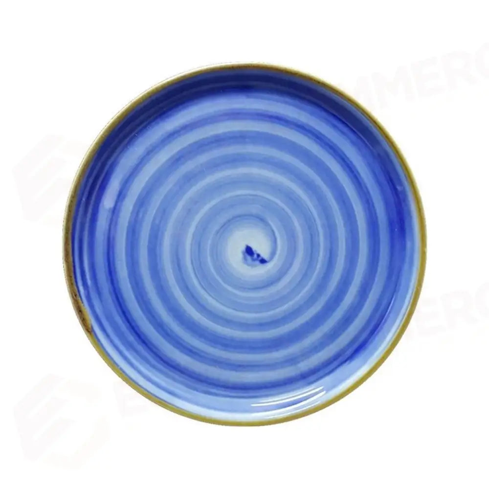 PIATTO PIZZA 33 CM NAPOLI SPIRALE BLU SATURNIA - 6030766 - MEDRI