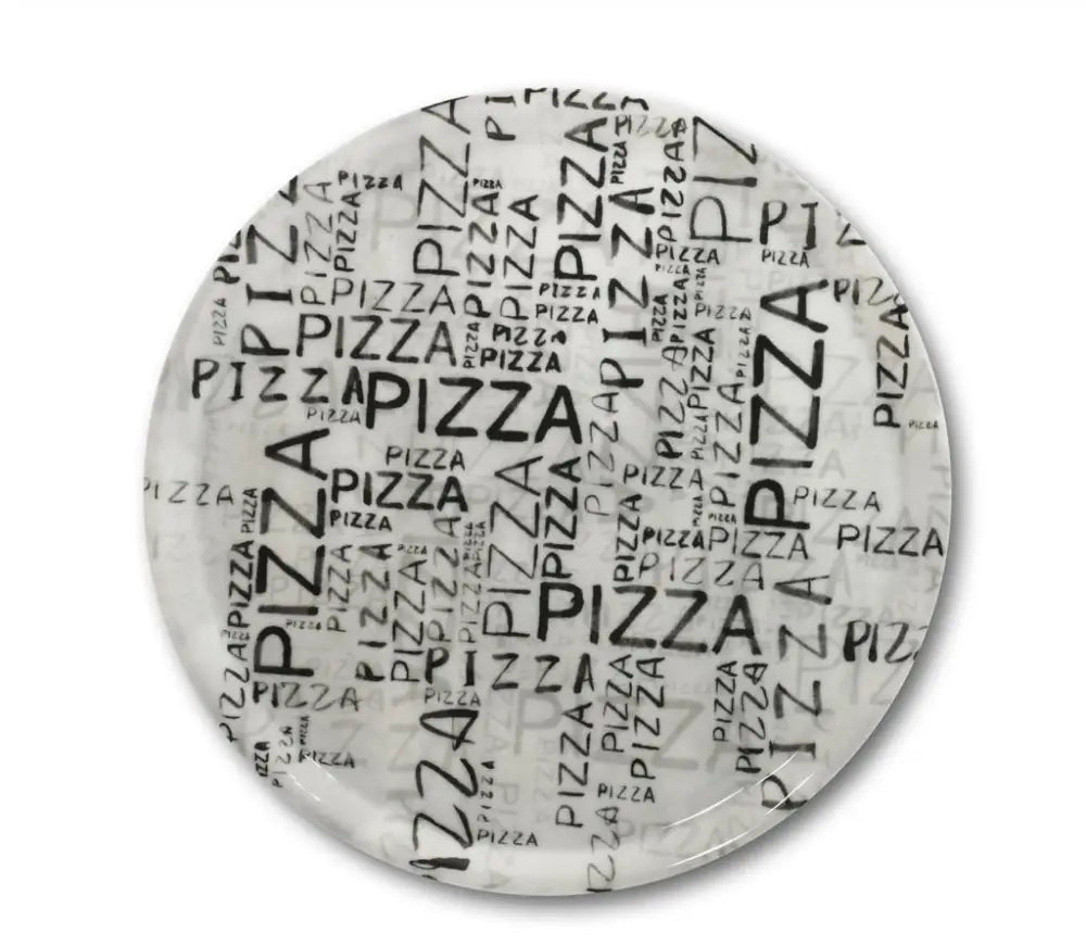 PIATTO PIZZA 33 CM NAPOLI WHITE & BLACK Z69 SATURNIA - 6030801 - MEDRI