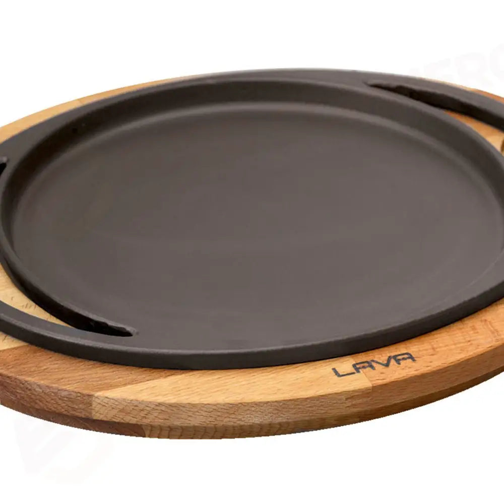 PIATTO PIZZA CON SUPPORTO - GHISA SMALTATA - PADERNO