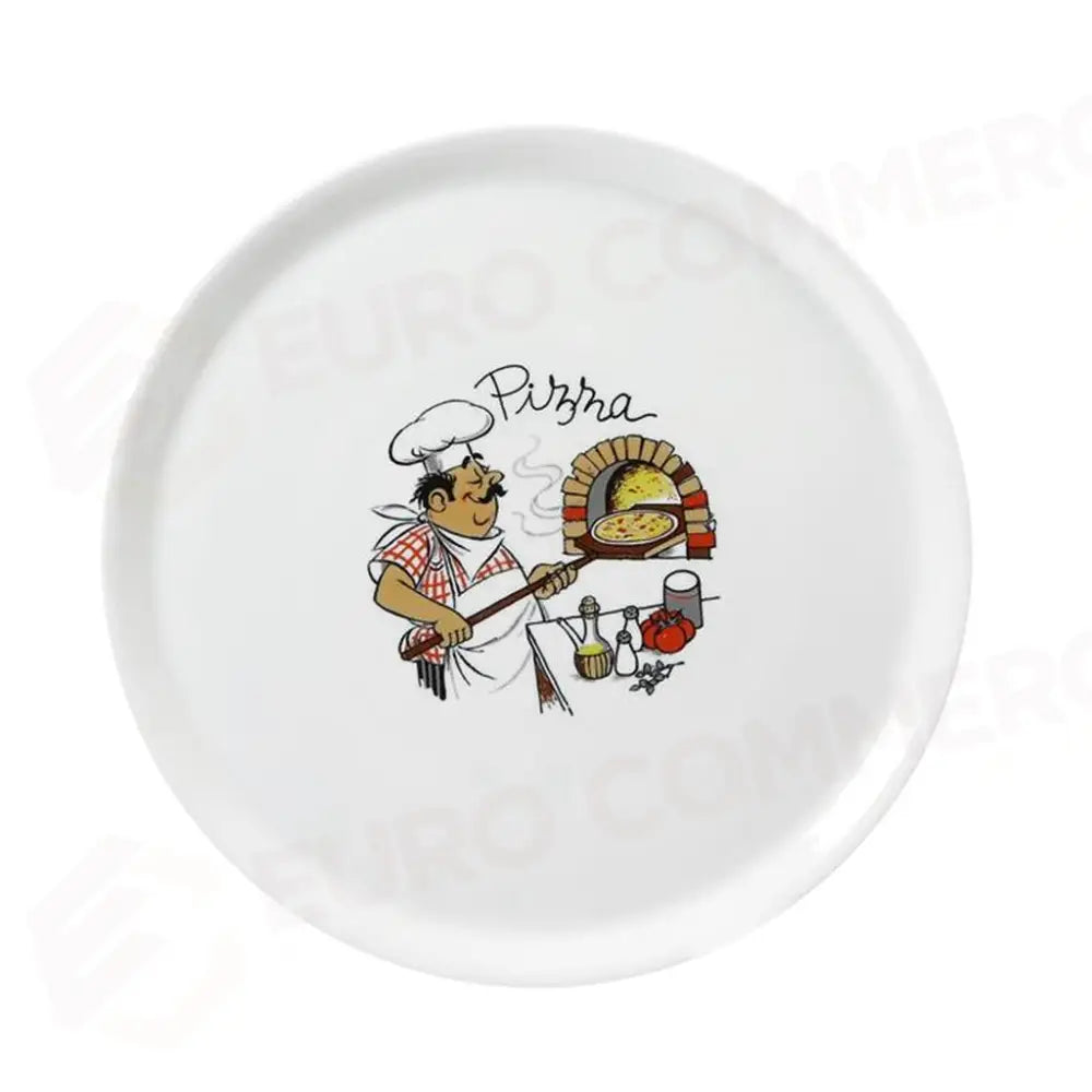 PIATTO PIZZA DECORATO 31 CM NAPOLI 2243/W36 SATURNIA - 6030042 - MEDRI