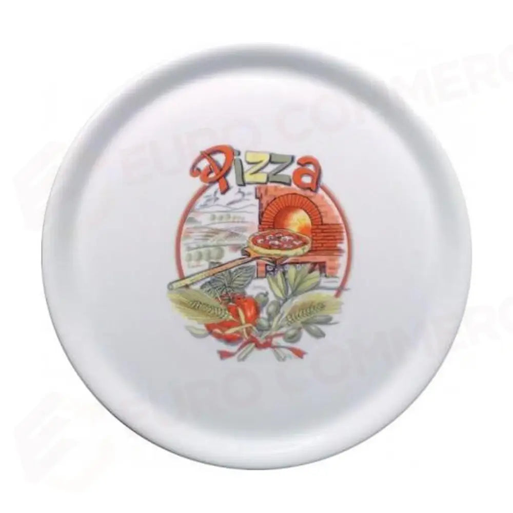 PIATTO PIZZA DECORATO 33 CM NAPOLI X23/N7 SATURNIA - 6030609 - MEDRI