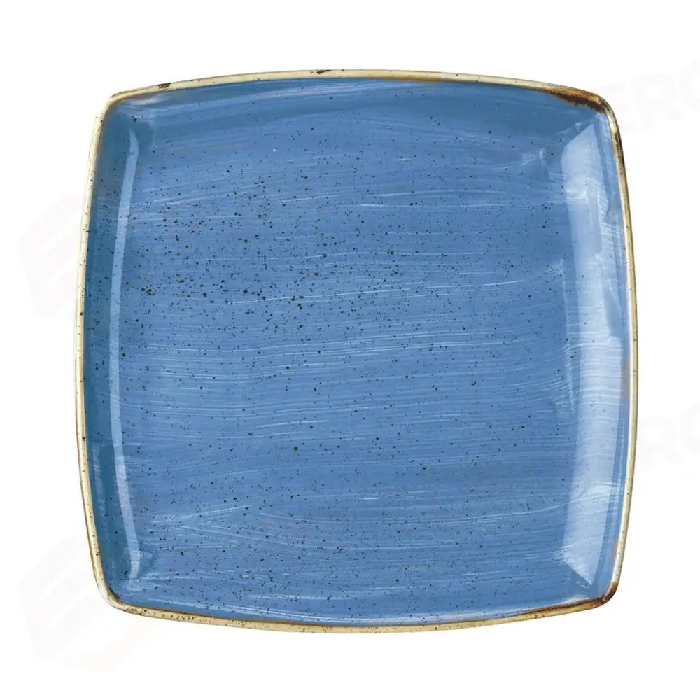 PIATTO QUADRO 26.8X26.8 CM STONECAST CORNFLOWER BLUE SCFSDS101 CHURCHILL - 9780969 - MEDRI