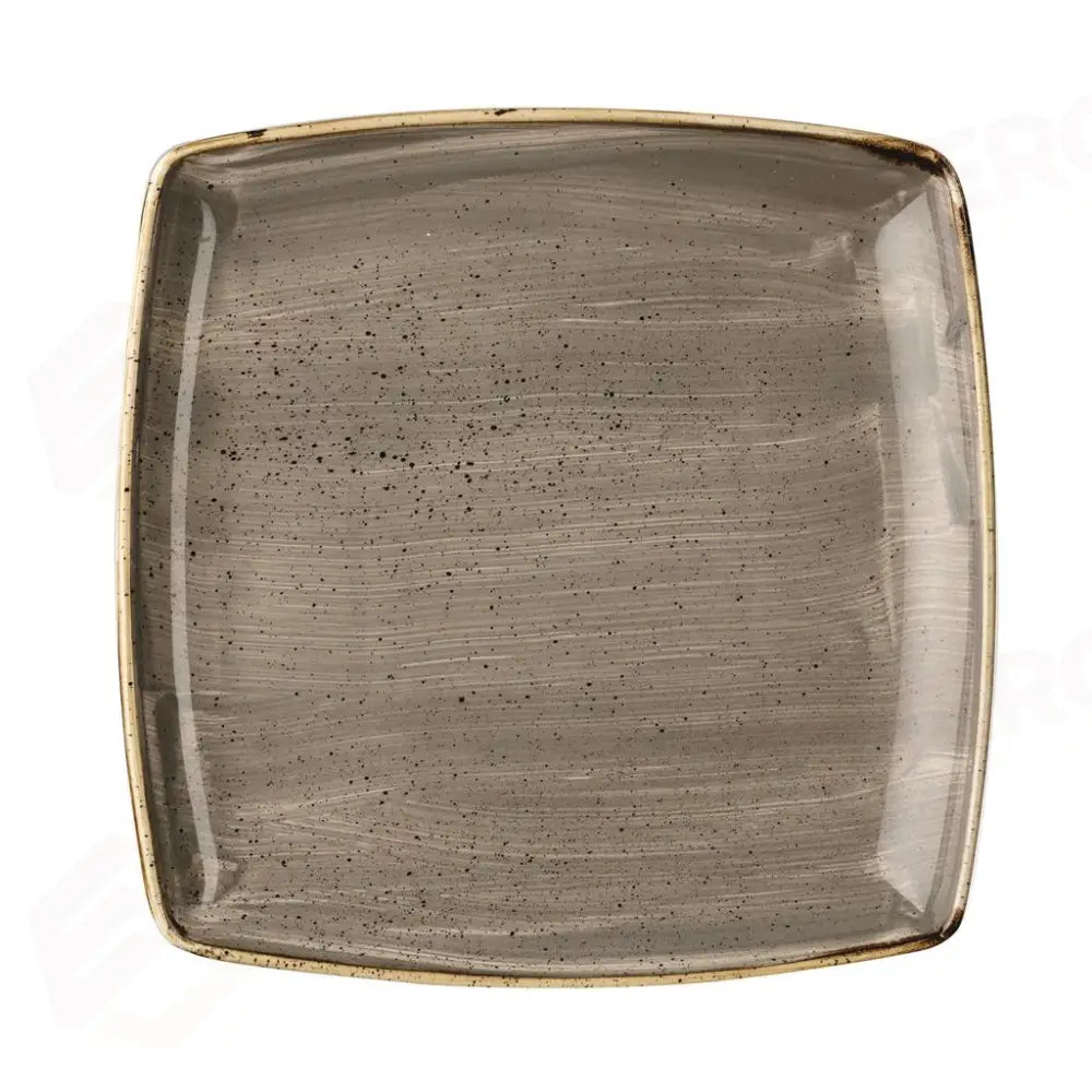 PIATTO QUADRO 26.8X26.8 CM STONECAST PEPPERCORN GREY SPGSDS101 CHURCHILL - 9780772 - MEDRI