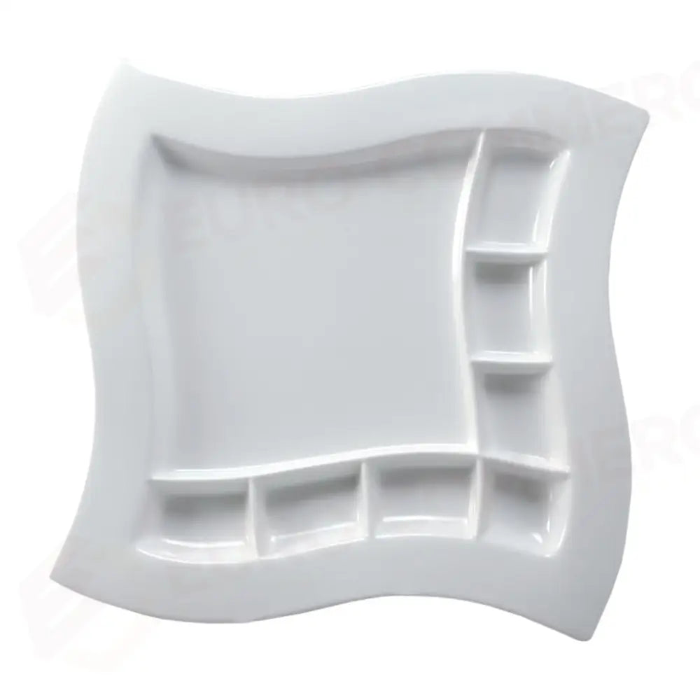 PIATTO QUADRO ONDA CON SCOMPARTI 35X35 CM PLATES 5645 MEDRI - 11460172 - MEDRI