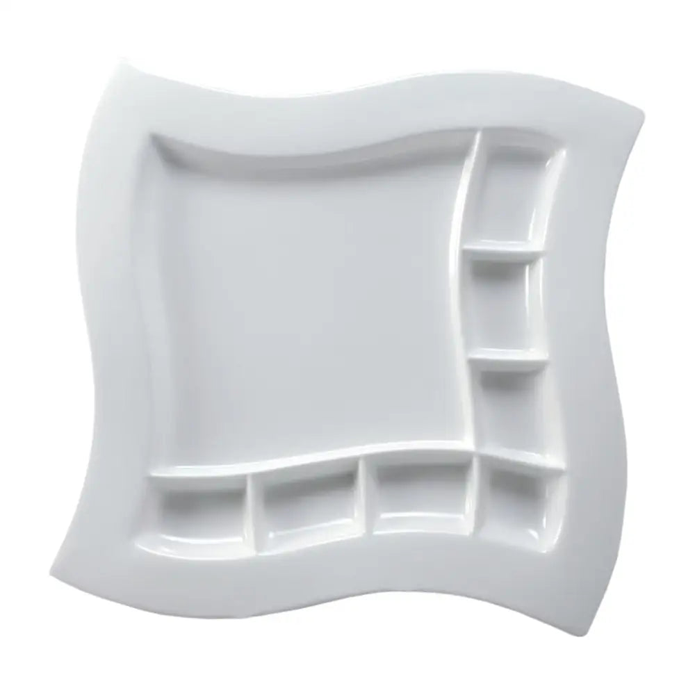 PIATTO QUADRO ONDA CON SCOMPARTI 35X35 CM PLATES 5645 MEDRI - 11460172 - MEDRI
