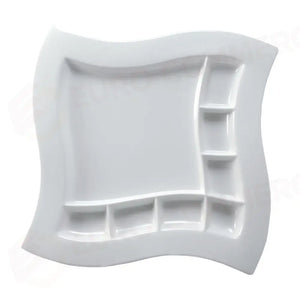 PIATTO QUADRO ONDA CON SCOMPARTI 35X35 CM PLATES 5645 MEDRI - 11460172 - MEDRI